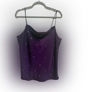 fab'rik Purple Embellished Tank